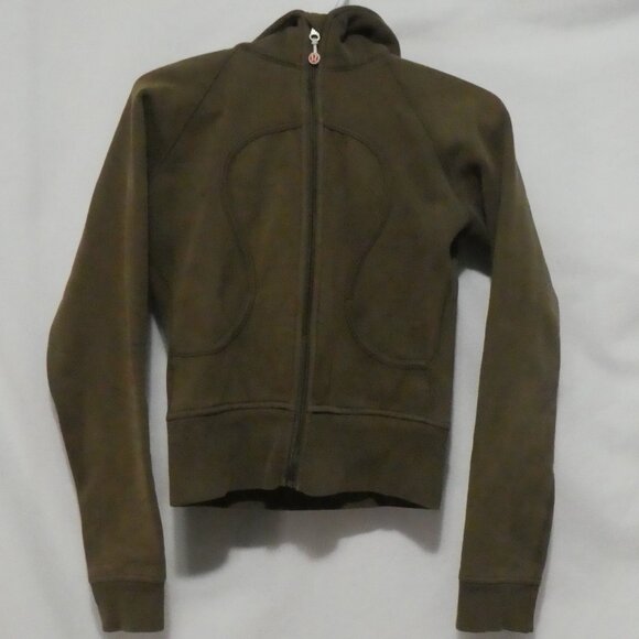 LULULEMON | size 6 | Olive Green Classic Heavyweight Scuba Hoodie - Picture 2 of 15